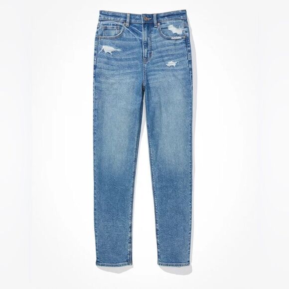 American Eagle Stretch Mom Straight Jean Size 2 - Picture 3 of 15